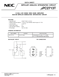 Datasheet UPC2713T manufacturer NEC